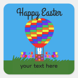 Bunny Hot Air ballon #3-2 Sticker