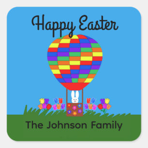 Bunny Hot Air ballon #3 Sticker