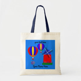 Bunny Hot Air Balloon #1 Canvas tas
