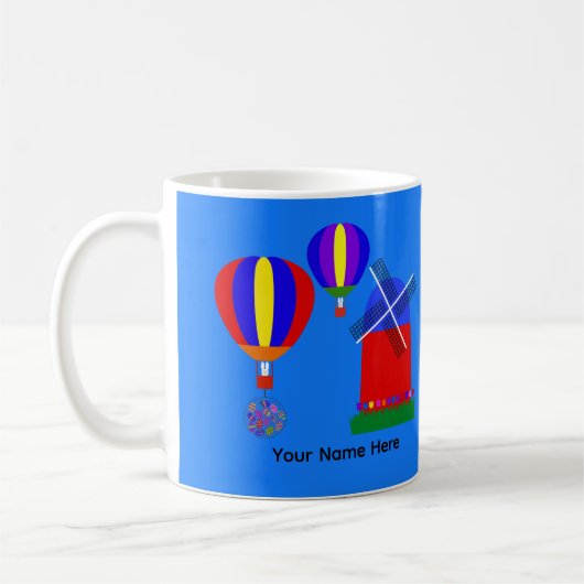 Bunny Hot Air Balloon #1 Mok (Links)
