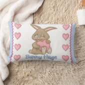 Bunny Hugs Blue Kussen (Deken)