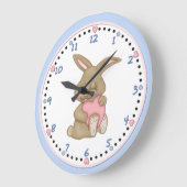 Bunny Hugs Clock 2 Grote Klok (Hoek)