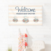 Bunny in een Jurk Baby shower Spandoek (Insitu)