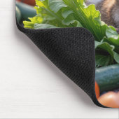 Bunny in een moestuin muismat (Hoek)