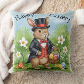 Bunny in een Tailcoat en Top Hat Kussen (Deken)