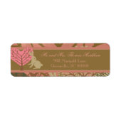 Bunny in Magic Forest Custom Adresetiketten Etiket (Voorkant)