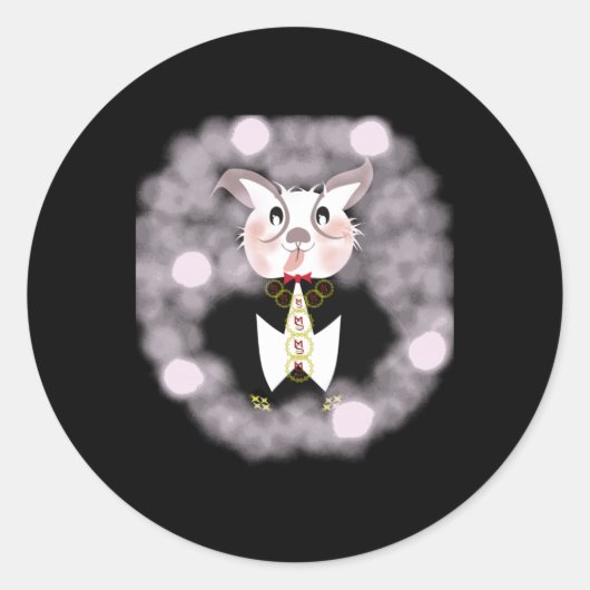 Bunny in the Clouds Sticker (Voorkant)