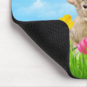 Bunny in Tulips Muismat (Hoek)