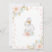 Bunny Invitation Anniversaire, Bunny Invitation (Dos)