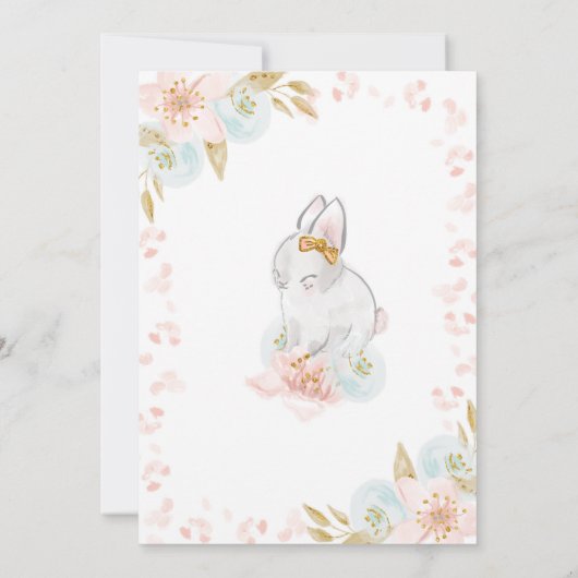Bunny Invitation Anniversaire, Bunny Invitation (Dos)