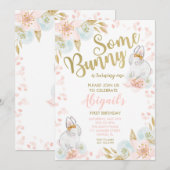 Bunny Invitation Anniversaire, Bunny Invitation (Devant / Derrière)