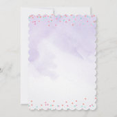 Bunny Invitation Anniversaire PURPLE (Dos)
