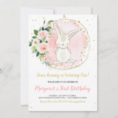 Bunny Invitation d'anniversaire (Devant)