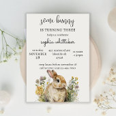 Bunny Invitation d'anniversaire | Anniversaire du 