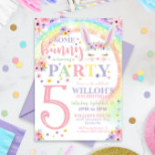 Bunny Invitation Rainbow Bunny Invitation Un lapin