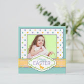 Bunny Invitation Square 2 Kaart (Staand voorkant)