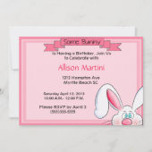 Bunny Invitations de fête d'anniversaire (Devant)