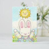 bunny jarig uitnodiging (Staand voorkant)