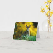 Bunny Kaart (Gele Bloem)