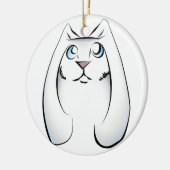 Bunny Keramisch Ornament (Links)