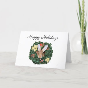 Bunny kerst feestdagen kaart