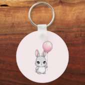 Bunny key Chain, Any Name, Girl, Boy Kid Sleutelhanger (Achterkant)