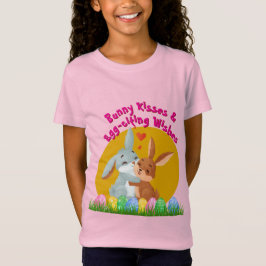 Bunny Kisses & Egg-citeren Wensen Pasen T-shirt