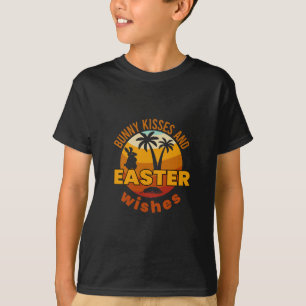 Bunny kisses en paaswensen, Happy Paasdag T-shirt