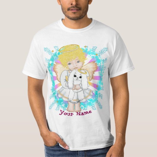Bunny Konijn en Engel t-shirt (Voorkant)
