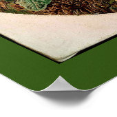 Bunny konijnenbloemen vergieten bosbouwhulp poster (Hoek)