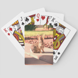 bunny konijnenfoto Paaslente Pokerkaarten