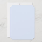 Bunny lapin farci Baby shower garçon Invitation (Dos)