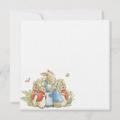 Bunny Lapin Green Baby shower Invitation (Dos)