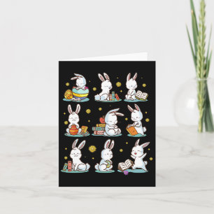 Bunny Leesboek Happy Easter Boekenwurm Kinder Mann Kaart