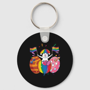 Bunny LGBT Q Pride Easter Schattige Rabbit Ally Ga Sleutelhanger