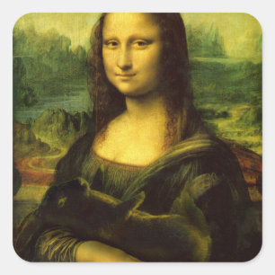 BUNNY LISA VIERKANTE STICKER