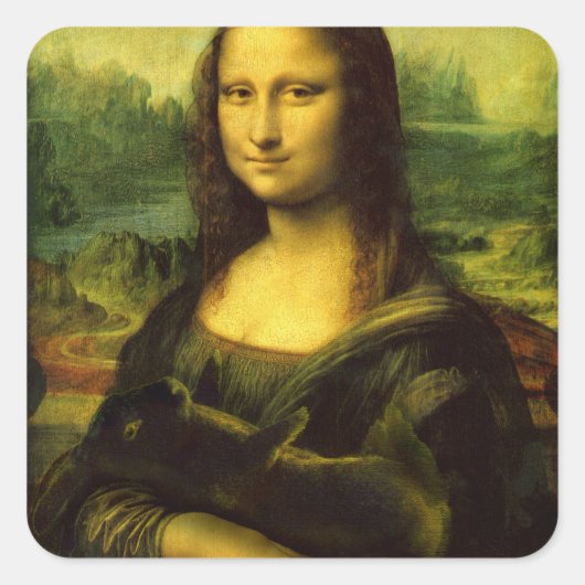 BUNNY LISA VIERKANTE STICKER (Voorkant)