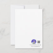 Bunny Love Ballons Carte de remerciements (Dos)