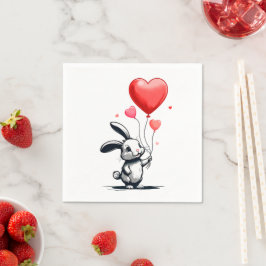 Bunny Love Balloons Servet