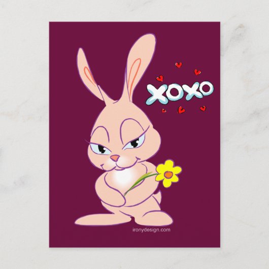 Bunny Love Briefkaart (Voorkant)
