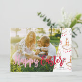 Bunny Love | Carte de collage de photos de Pâques (Debout devant)