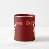 Bunny Love – Cute Easter Bunny Design - caneca Mok (Midden)