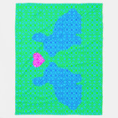 Bunny Love Fleece Deken (Voorkant)