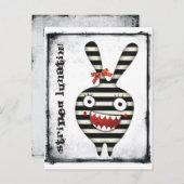 Bunny Love gek! Briefkaart (Voorkant / Achterkant)