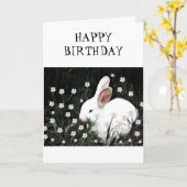 Bunny Love Kaart (Gele Bloem)