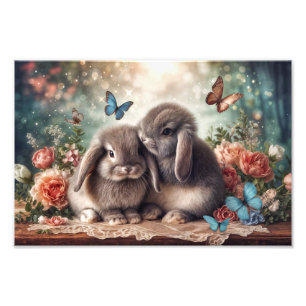Bunny Love Print Foto Afdruk