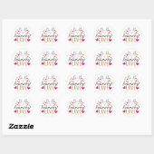 Bunny Love Ronde Sticker (Vel)