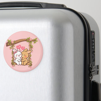 Bunny Love-serie — Mooie Romantische Konijnen Kuns Magneet