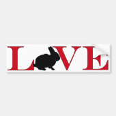 Bunny Lover Bumpersticker (Voorkant)