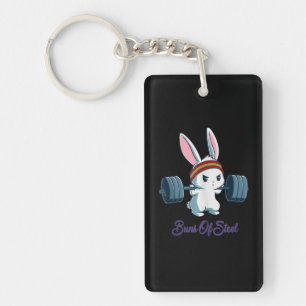Bunny Lover Gym Workout van Sl Ness Rabbit Bunny Sleutelhanger
